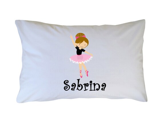 Personalized Ballerina Pillow Case Il_570xn