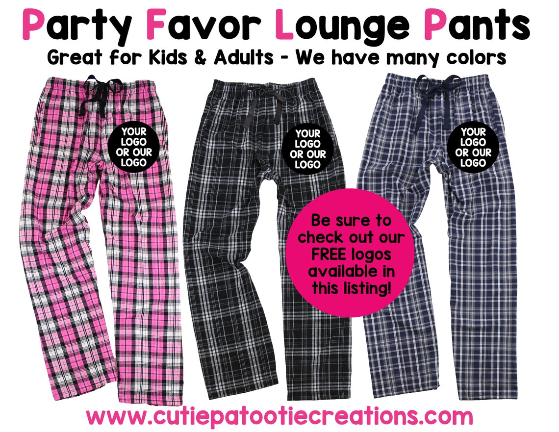Party Favor Lounge Pants Personalized With YOURS or OUR 1 Etsy India