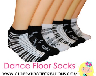 Mitzvah Socks | Bar and Bat Mitzvah Dance Floor Party Socks | Music Theme