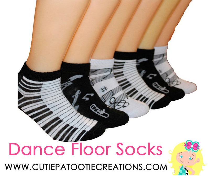 Mitzvah Socks Bar and Bat Mitzvah Dance Floor Party Socks Music Theme image 1