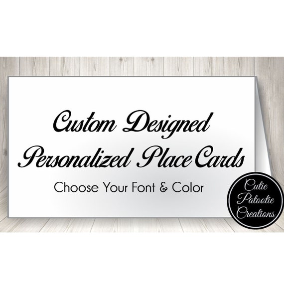 Wedding Place Cards or Escort Cards | Mitzvah Place Cards or Escort Cards | Made to Match Your Theme Il_570xn