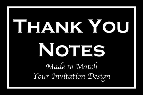 Thank You Cards for Bar and Bat Mitzvah Invitation Orders - Made to Match Any Design in our Store Il_570xn
