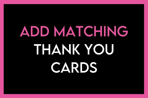 ADD Thank You Note Cards - Made to Match Invitations Il_570xn