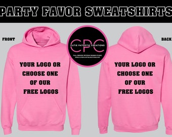 Personalized Hoodie Sweatshirts for Bar and Bat Mitzvah, Wedding and Sweet 16