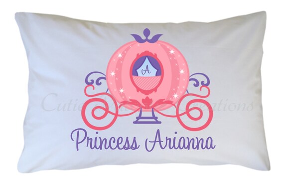 Princess Carriage Pillow Case Personalized Il_570xn