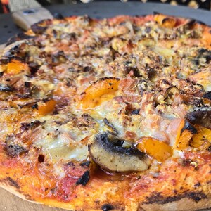 72 hour fermented pizza dough recipe, pizza sauce recipe, Italian sausage pizza recipe, and accompanying videos!