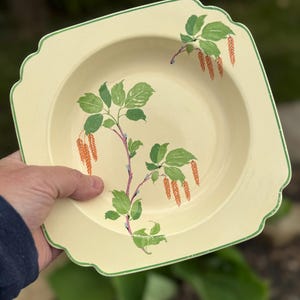 1930&#39;s Rare Homer Laughlin Wells 7.75&quot; Art Deco Bowl