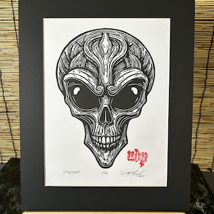 Zogthar – Original Handmade Linocut print | Limited Edition