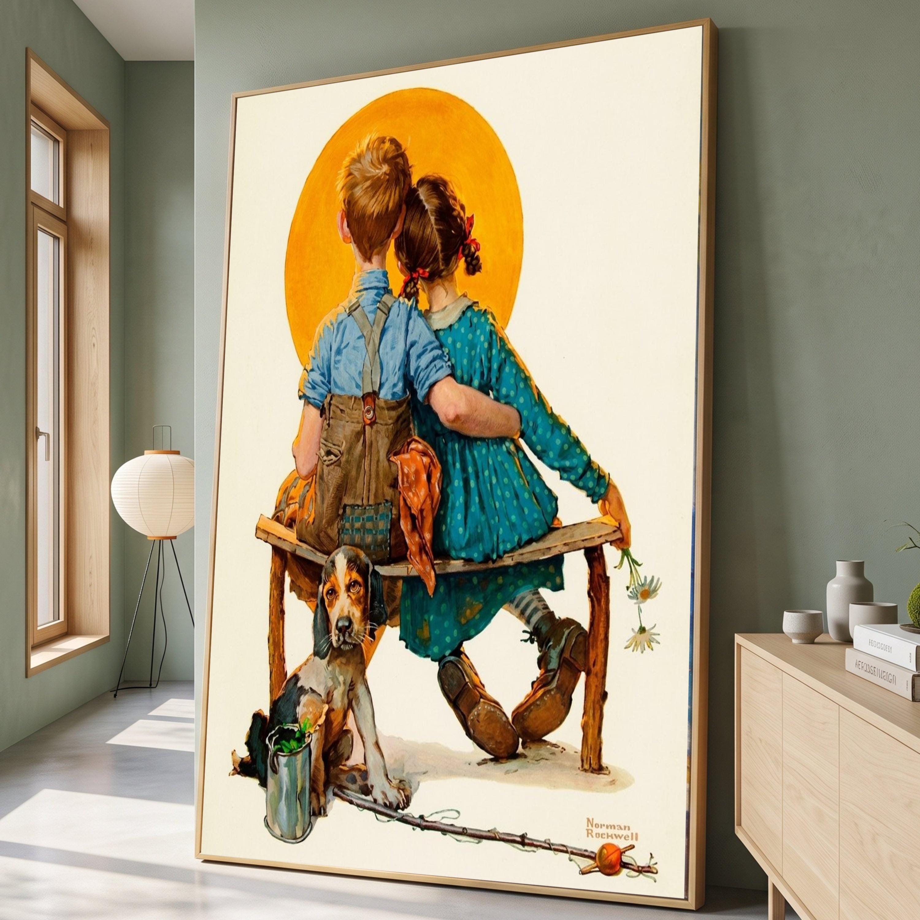 Norman rockwell girl - Etsy 日本