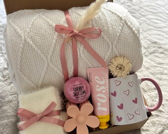 Burnout Reset Box for Women, Stress Relief Gift, Self Care Care Package, Overwhelmed Friend Support, Cozy Relaxation Gift