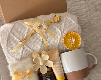 Supporting Gift Box, Cozy Care Package, Comfort Gift For Her, Thinking Of You Box, Get Well Soon Gift, Encouragement Gift, Relaxing Gift