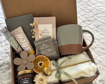 Therapy Starter Gift Box for Women, Emotional Support Care Package, Cozy Healing Set, Comfort Self Care Kit, Thoughtful Mental Health Gift