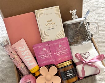 Mother’s Day Gift Box for Mom, Self Care Package for Mom, Relaxation Gift Basket, Birthday Gift for Mother, Thinking of You Mom Care Box