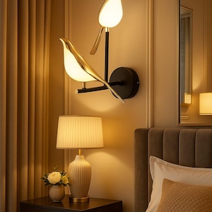 LED Wall Light in the Shape of a Bird – Nordic-Inspired Creative Decorative LightingIdeal for a Living Room,Bedroom Wall Sconce for Bathroom
