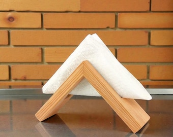 Servilletero de madera nórdico, dispensador de sobremesa para restaurantes, hoteles y decoración del hogar.