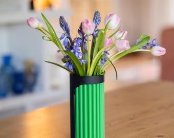 3D-printbestand voor de Drapéra vaas | Moderne designvaas | Bestaat uit 2 delen | STL & 3MF | Digitale download