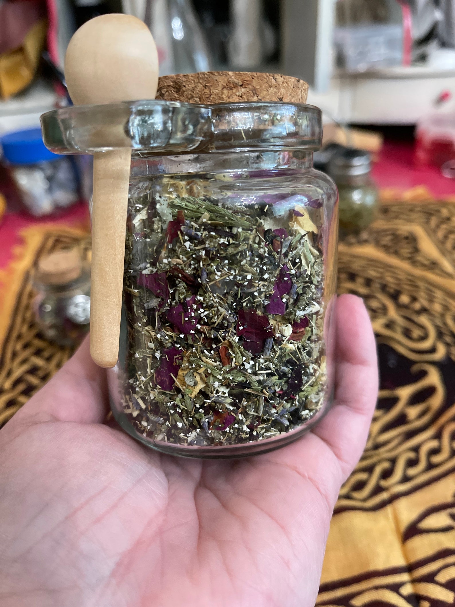 XLarge Full Moon Ritual Incense 8oz Jar with Spoon Magical Etsy