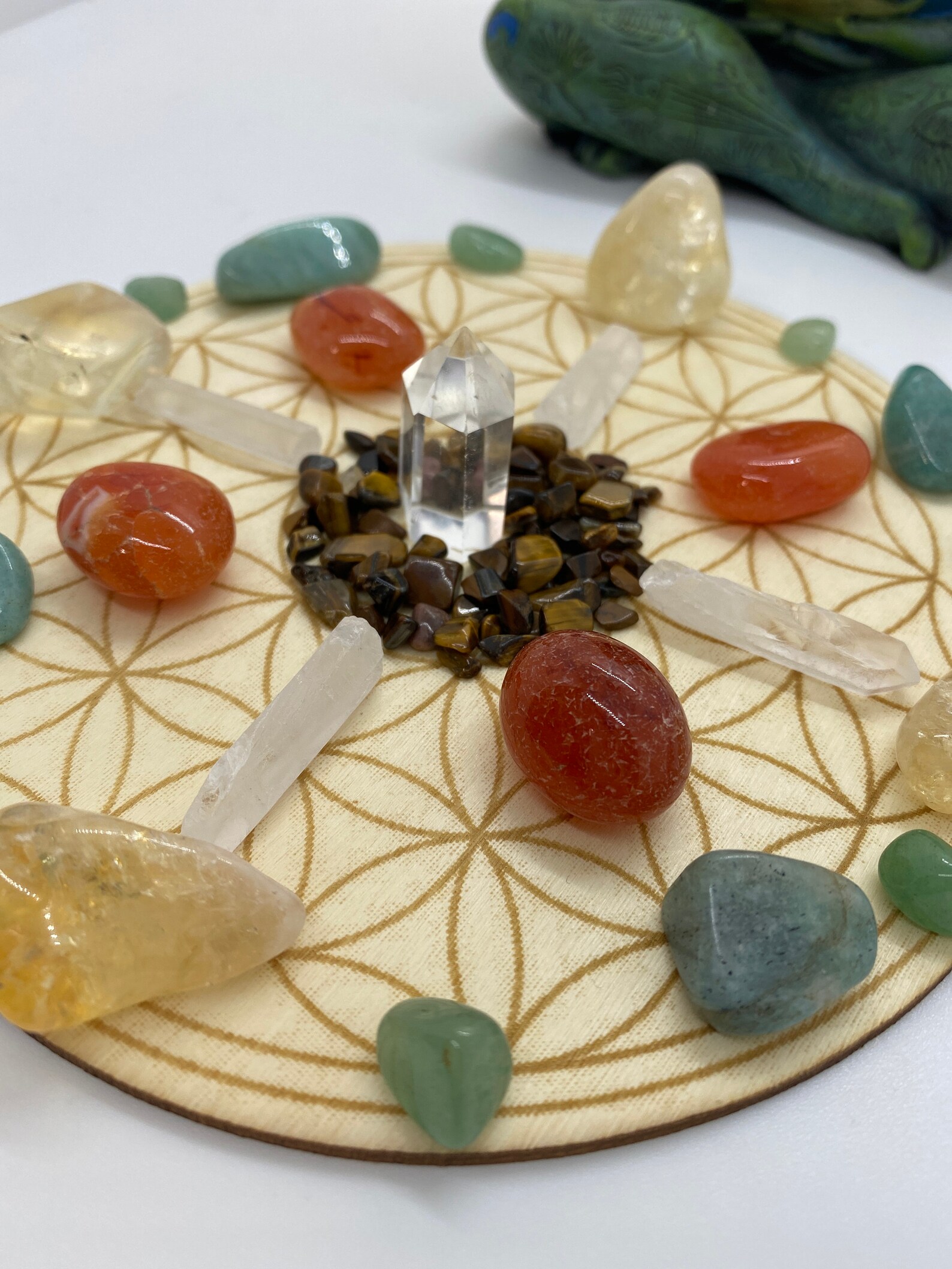 Manifesting Business Success Crystal Grid Kit Abundance &amp; | Etsy