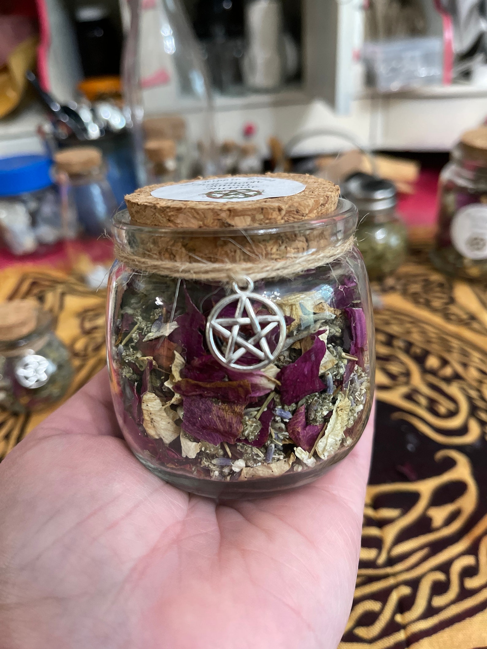 Large Full Moon Ritual Incense 7oz Jar Magical Moon Herbs Etsy