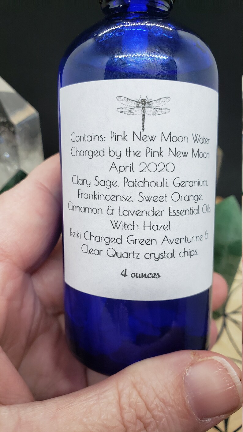 Abundance & Prosperity New Moon Water Aura Spray Crystal Reiki Etsy