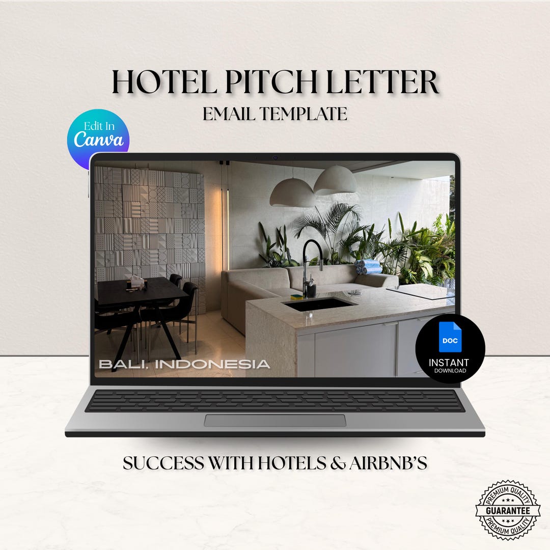 Hotel Pitch Email Template Brand Pitch Template Travel Template