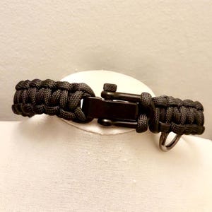 cute black paracord choker / darkwear collar / gothic choker / alt fashion / adjustable black necklace / soft grunge / streetwear accessory