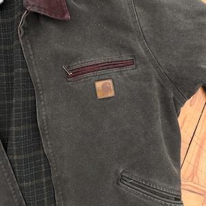 Carhartt J97 Plaid Detroit Jacket Moss Green