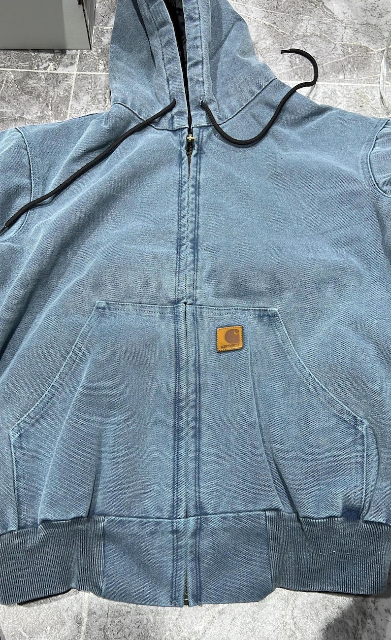 Carhartt Classic J130 WIP OG Oversized Jacke in Faded Blue Bild 2