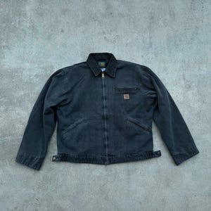 Second Hand J97 Carhartt Plaid Detroit Black PTRL Jacket - L image 2