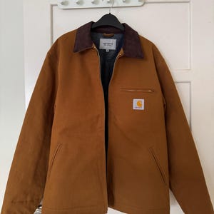 Second Hand Carhartt WIP Hamilton Brown Plaid Detroit Jacket