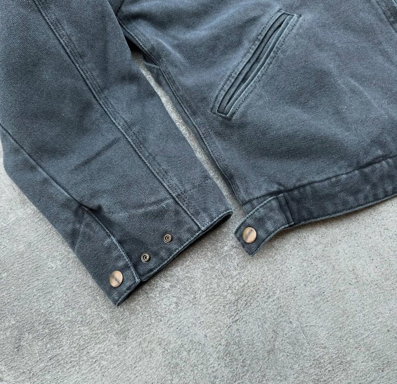 Second Hand J97 Carhartt Plaid Detroit Black PTRL Jacket - L image 3