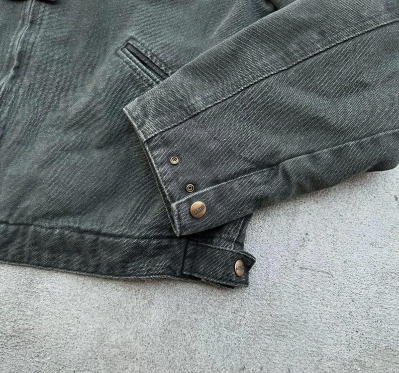 Carhartt J97 Plaid Detroit Jacket Moss Green image 7