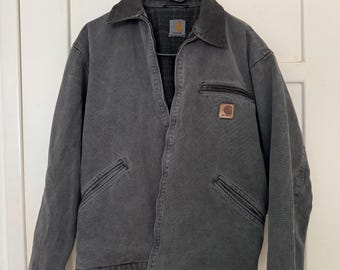 Chaqueta Carhartt Plaid Detroit Black PTRL J97 de segunda mano (talla L)