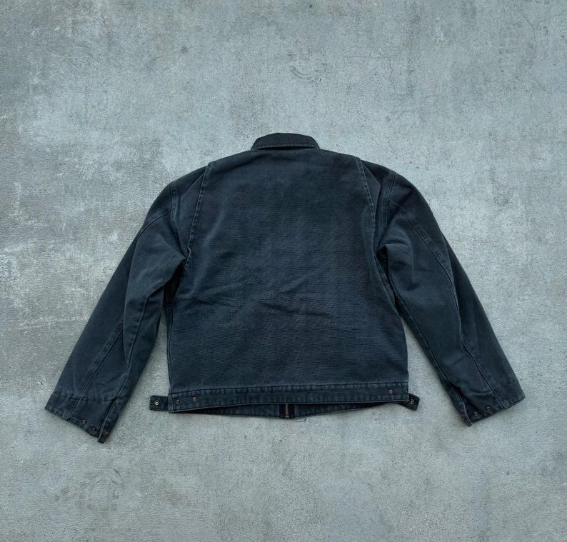 Second Hand J97 Carhartt Plaid Detroit Black PTRL Jacket - L image 6