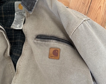 Second Hand J97 Carhartt Plaid Detroit Jacket - L