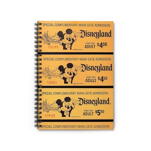 Disneyland Ticket Spiralblock - Perfekt für Disney-Liebhaber, Journaling, Reiseplanung, Geschenke, Partygeschenke