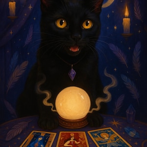 Psychic Cat Tarot Reading | Love, Career, and Spiritual Guidance | readings by pluto