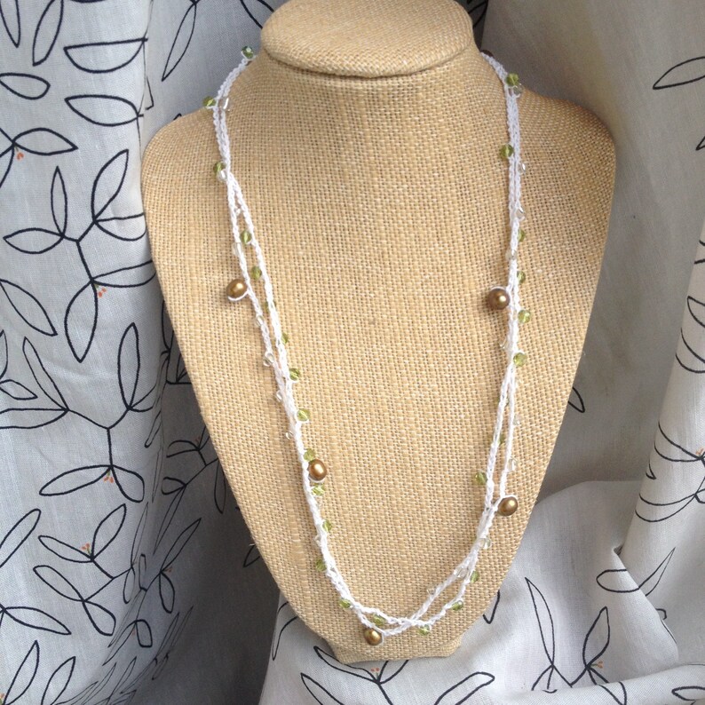 Crocheted Convertible Necklace wrap Bracelet Anklet Etsy