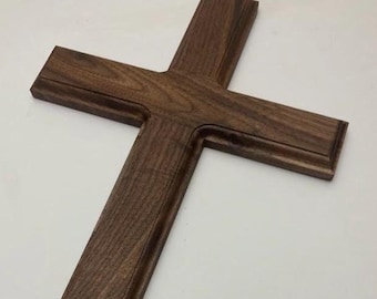 Walnut Wooden Cross – Custom Made
