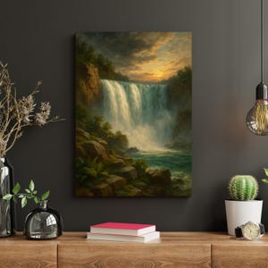 Waterfall Landscape Wall Art - Acrylic Print