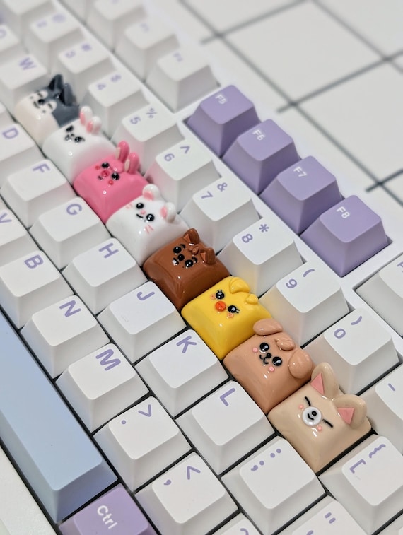 Askari キーホル　ダーハンドメイド SKZOO Artisan Keycap: Made to Order, Handmade Polymer Clay, MX
