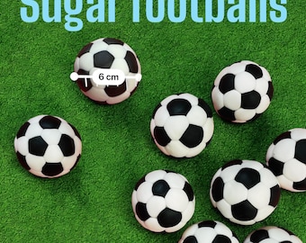 Zucker Paste Fußbälle Cake Toppers Fußball Essbare Dekorationen Geburtstag