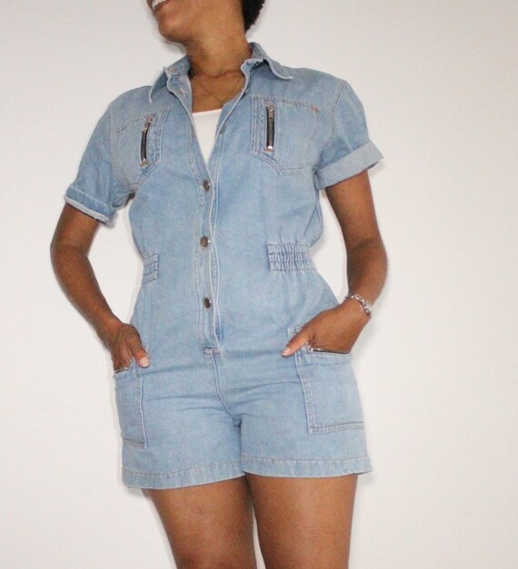 80’s Denim Romper