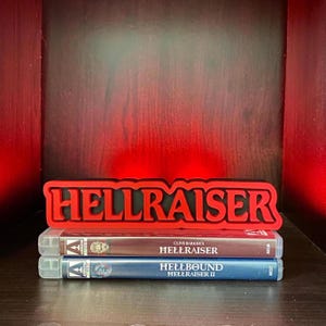 Hellraiser Sign, Horror Shelf Display