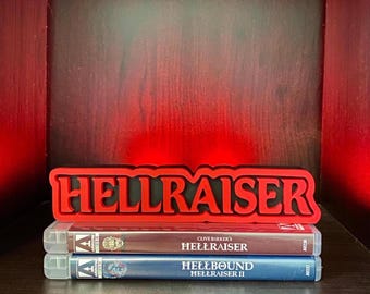 Hellraiser Sign, Horror Shelf Display