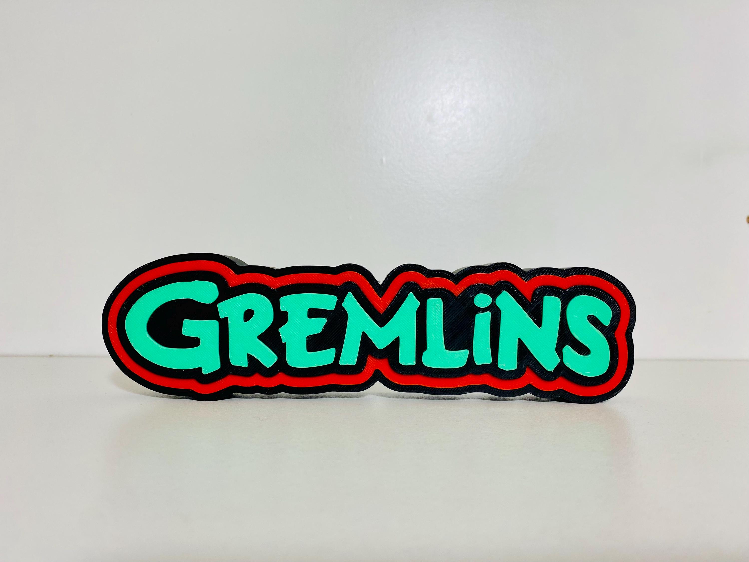 Gremlins Sign, Horror Shelf Display - Etsy