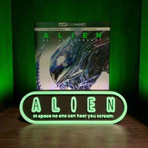 Alien Sign, Horror Shelf Display