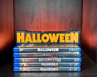 Halloween Sign, Horror Shelf Display