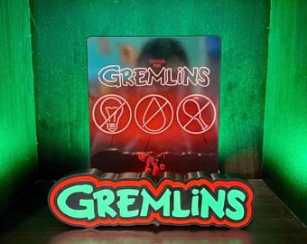 Gremlins Sign, Horror Shelf Display
