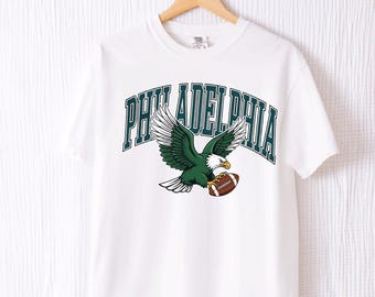 Philadelphia Football Vintage Style Comfort Colors Shirt, Philadelphia Football Shirt, Philadelphia Fans Shirt Eagle Fan Gift Retro Crewneck
